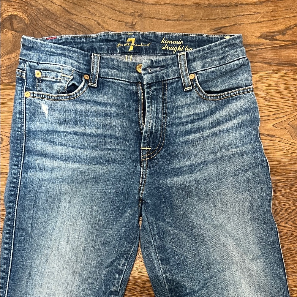 7 For All Mankind Kimmie Straight Leg Denim Jeans 28